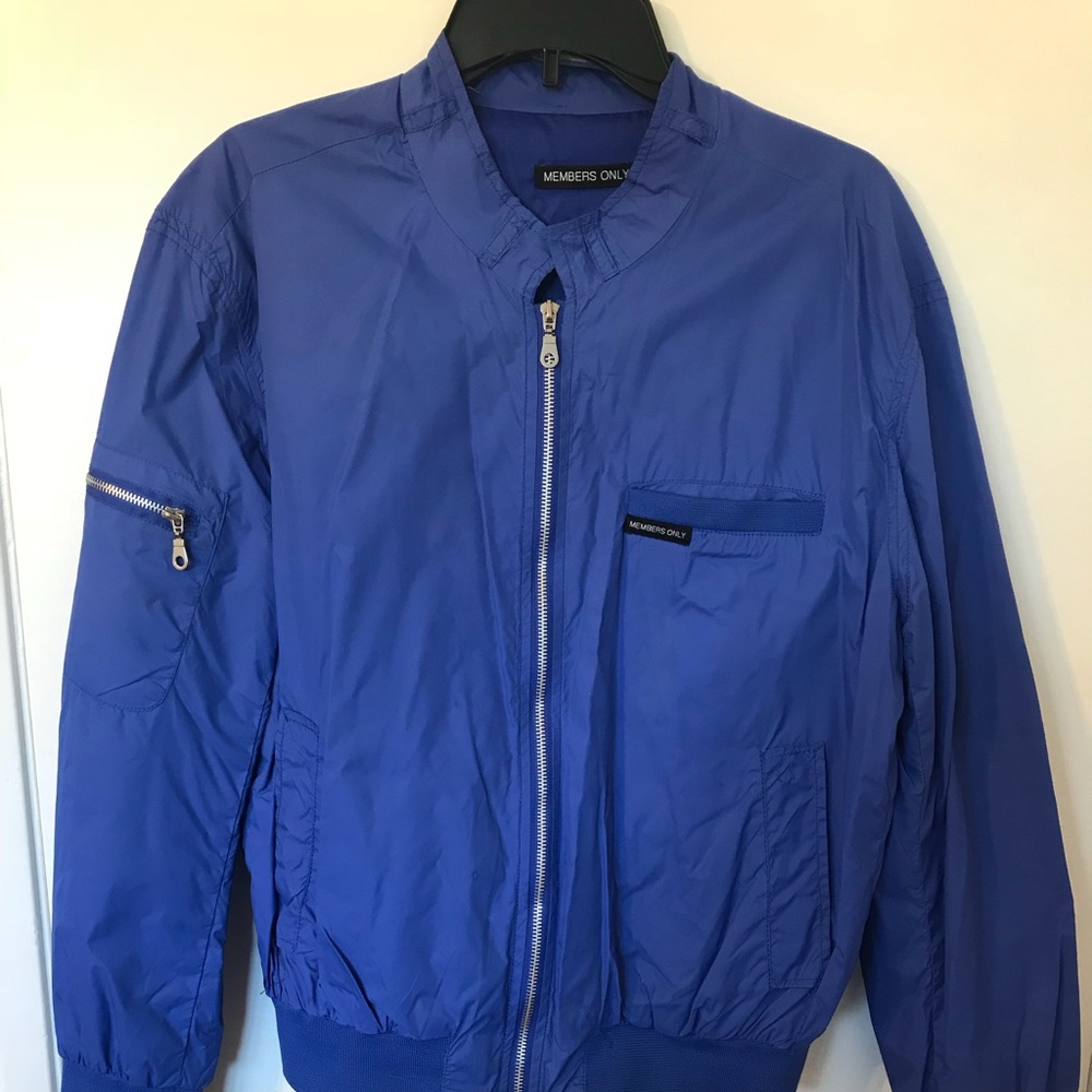 Blue Members Only Jacket